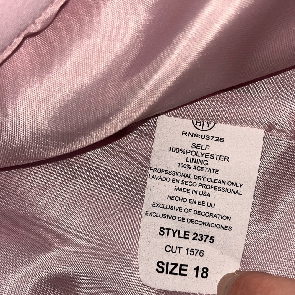 Marsoni Elegant Light Pink Skirt Suit with Silver Accents size 18 - Picture 3 of 10